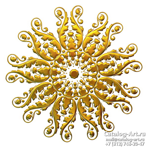 Printing images - 3D Gold decors - ceilings design